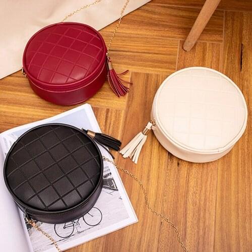 New Round Handbag Bags Ladies Women Fashion Handbag Out Shoulder Bag Tote Round Package High Quality Shoulder Bag Chain Bag