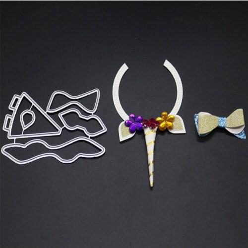 YINISE063 HAIR HOOP BOW Metal Cutting Dies For Scrapbooking Stencils DIY Album Paper Cards Decoration Embossing Folder Die CUT