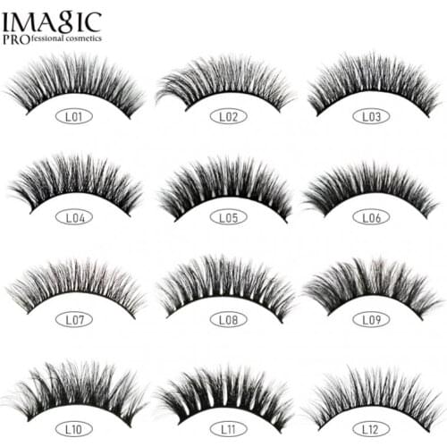 NEW 10 Pairs 3D Natural False Eyelashes Hand Made Faux Eyelash Extension Makeup Volume Fake Lashes Makeup For Beauty TSLM1