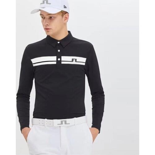 Autumn And Winter New Golf Mens Long-Sleeved T-Shirt Outdoor Sports Quick-Drying Breathable Loose Polo Shirt Jersey