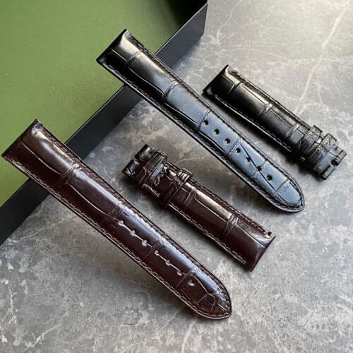 New Luxury Alligator Strap Men Crocodile Skin Watch Band 18MM 19MM 20MM 22MM Genuine Leather Belt Custom SPEEDMASTER Watchbands