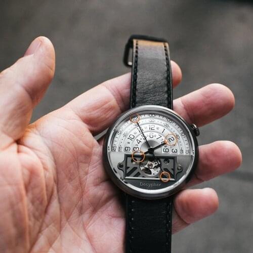 DECYPHER New Luxury Mens Mechanical Wristwatch Stainless Steel Watch Sapphire Glass Luminous 2021 New Man Watches Reloj Hombre