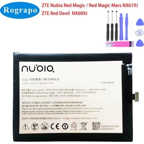 Original 3800mAh Li3937T44P6h886639 Battery For ZTE Nubia Red Magic / Red Magic Mars / Red Devil / NX609J Phone Batteries