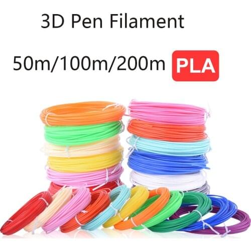 50/100/200 Meter 3D Pen Specia 1.75mm PLA Filament 3d Refill 3d handle plastic for 3D Pen drawing supplies No Pollution