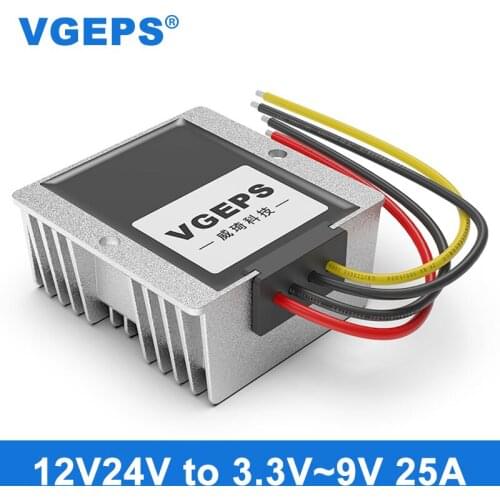 12V24V to 3.3V3.7V4.2V5V6V7.5V9V25A variable voltage power converter DC step-down module