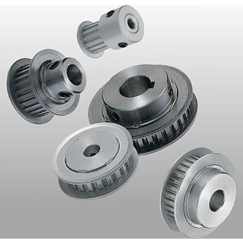 Power transmission industrial timing belt pulleys