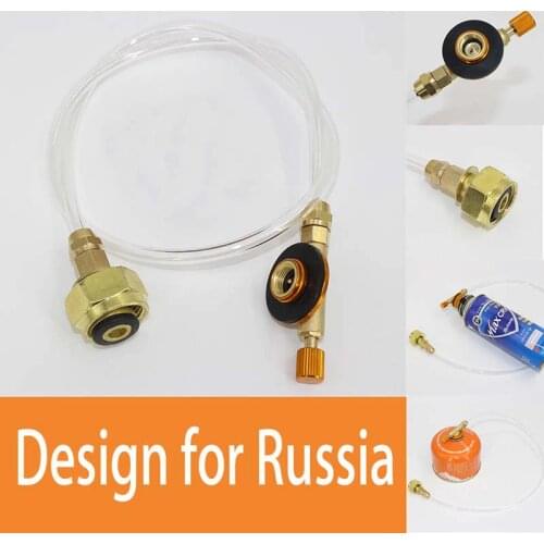 Camping Stove Propane Refill Adapter Gas Burner LPG Flat Cylinder Tank Coupler Bottle Adapter Safe Saving for Russia
