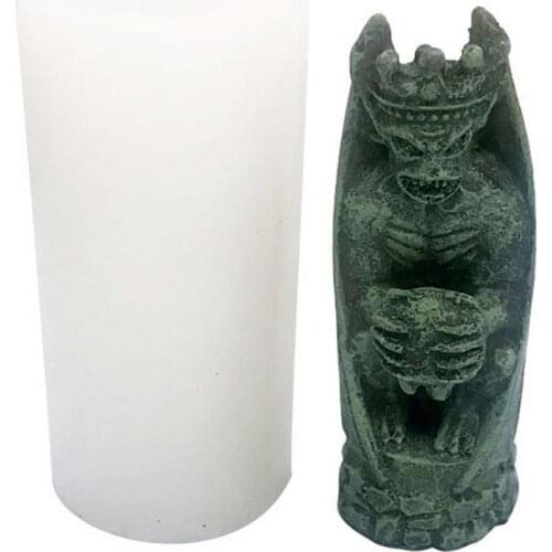 DIY Silicone Mold Halloween Devil Ghost Easter Aroma Candle Making Jars Candle Mold Handmade Soap Mold Candle Making Tools