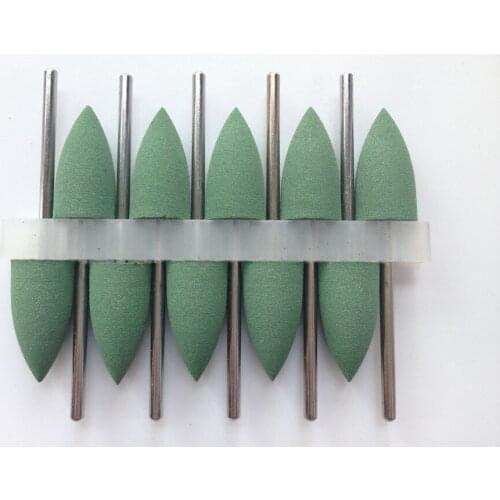 New Dentist Products Assorted SILICONE Polishers 2.35mm Diamond Polishing Burs 10pcs/set For Dental Lab