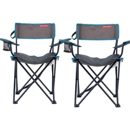 Folding camping chair dual camping and beach chair fabric fishing chair fixed outdoor travel daily entertainment