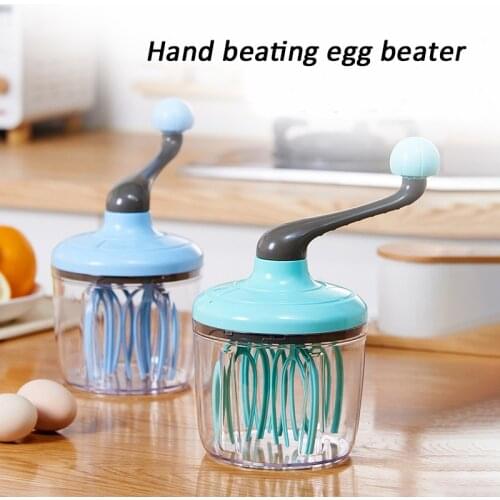 Cream Whisk Manual Household Small Semi-Auto Whisk Egg White Milk Foam Cake Egg Hand Whirling Machine Kitchen Baking Tools