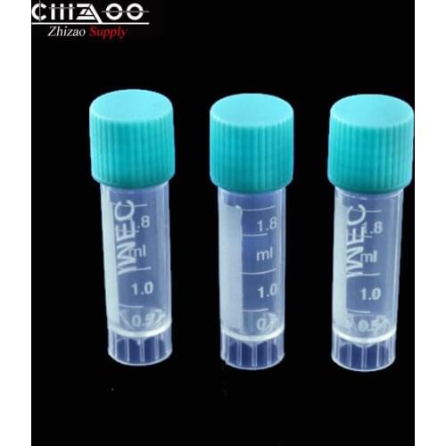 1.8ml Graduated Lab Using Plastic Sample Cryovial Freezing Tube Screw-cap