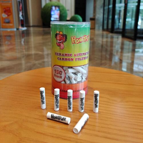 20 X HONEYPUFF Premium Filters 9 MM Active Charcoal Pipe Filter Suit For Metal or Natural Wood Smoking Pipes Accessories