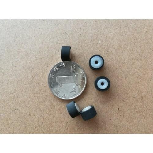 5pcs 9mm*6mm*2.5mm car retractor press belt pulley deck audio pressure recorder press cassette deck pinch roller tape Card Seat