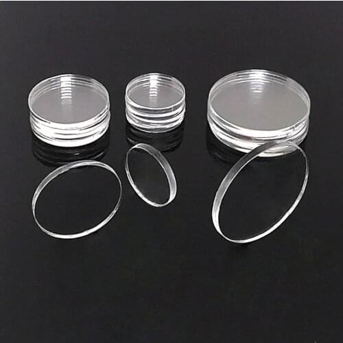 5pcs Custom Laser Cut 20mm/38mm/50mm Hole Blank Clear Extrud Acrylic Discs Round Circle Earrings Necklace Key Chain Disk Bulk