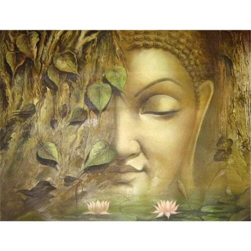 5D DIY Full Square/Round Drill Diamond Painting Buddha statue Daimond Mosaic Diamant Embroidery Wedding Room Decoration S108