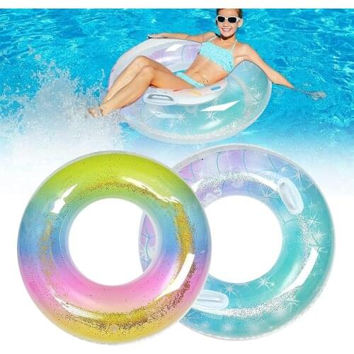 60/70/80/90 Cartoon Swimming Ring For Adult Children Inflatable Pool Tube Giant Float Boys Girl Water Fun Toys
