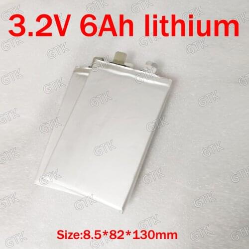 8pcs 3.2v 6Ah lifepo4 lithium rechargable battery 3.2V 5C bateria for 24v bike car bicycle motor meter backup power wheelchair