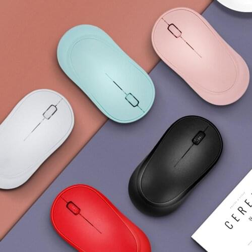 Q18 Wireless Bluetooth-compatible Mouse Rechargeable Dual Modes Bluetooth 1600DPI 2.4GHz Wireless Mouse for Office