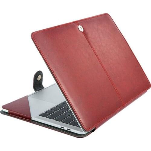 PU Leather Case for Apple MacBook Air Pro Retina Air Pro 16 2020 15 13 12 11 Protective Laptop Sleeve Cover Bag Mac Book 13.3 15