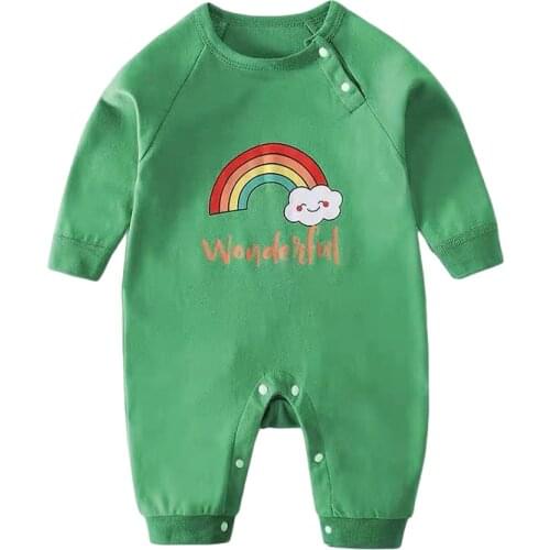 Cute Cartoon Spring Autumn Baby Rompers Newborn Baby Boy Girl Clothes One Piece Outfit Full Sleeves Jumpsuit Infant Kid Clothing