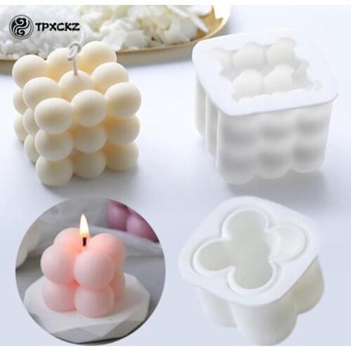 DIY Soap Mould Aromatherapy Plaster Candle 3d Silicone Mold Hand-made Soy Candles Aroma Wax Soap Mold For Home Wedding Deco
