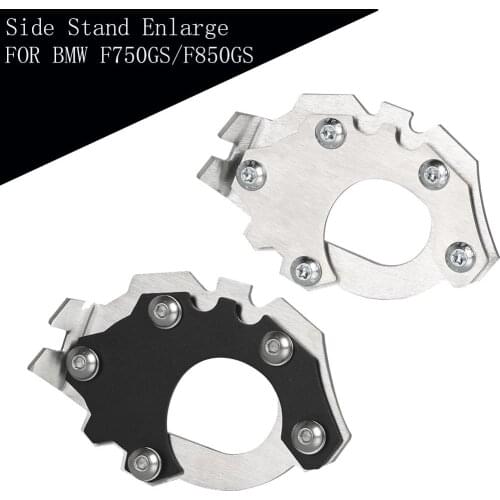 For BMW F750GS F850GS Motorcycle stainless steel Side Stand Enlarge Extension Kickstand Plate Pad Support F750 F850 F 750 850 GS