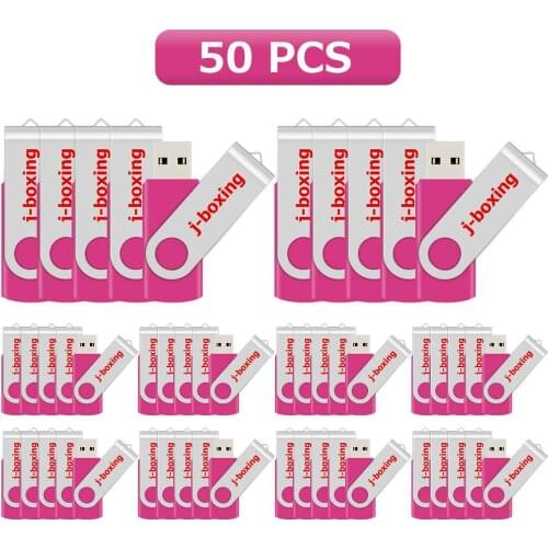 Bulk 50PCS 16 GB USB Flash Folding Flash Drive J-boxing Memory Stick Pen Drives for PC Laptop Mac Tablet Car Studio Multicolour