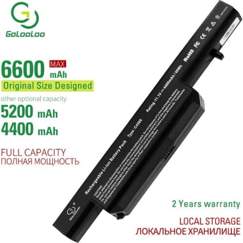 Golooloo 6 Cells C4500BAT-6 New laptop battery for CLEVO C4500Q C5505 C5505C W150 W150DAQ W150ER W150HM W150HNM W150HNQ W150HR