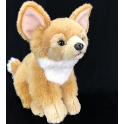 Chihuahua dog doll children plush toy baby kid Stuffed toy Simulation dog birthday gift