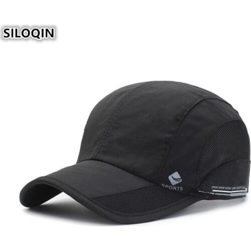 SILOQIN Unisex Snapback Caps Breathable Mesh Baseball Cap Bone 2019 NEW Couples Cap Adjustable Size Mens Womens Brands Hat