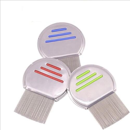 Stainless Steel Terminator Lice Comb Kids Hair Rid Headlice Super Density woman Teeth Remove Nits Comb