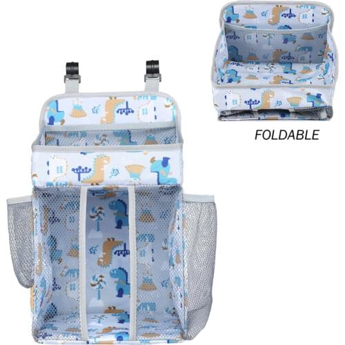 Baby Bed Hanging Organizer Diaper Storage Bags for Newborn Crib Stroller Accessories Infant Bedding Set Foldable Universal