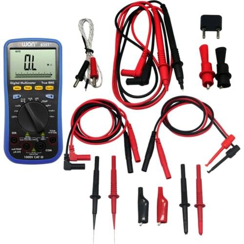 OWON B35T+ Multimeter with True RMS Measurement TL809 Test Leads TLP20157,B35TTLP20157