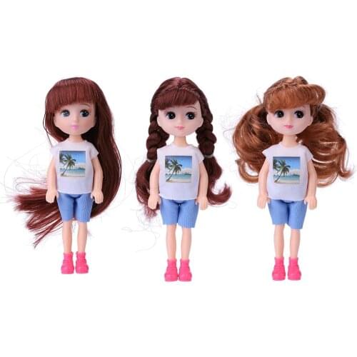 Plastic PVC Dressing Doll with Hairstyle Cake Bake Mold Play House Toy Accessory Fashionable Liberal and Lovely Appearance
