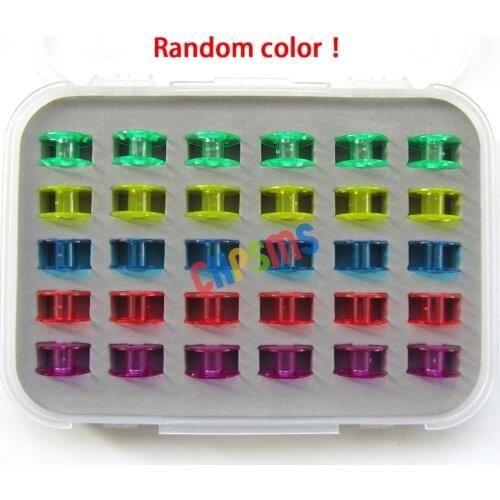 BOX OF 30 BOBBINS PLASTIC BABYLOCK BROTHER NECCHI VIKING 2518P SA156 #2518P-30WB