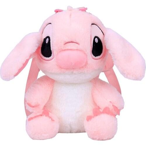 Disney Stitch Plush messenger mobile phone bag female cartoon shoulder childrens backpack parent-child birthday gift ornaments