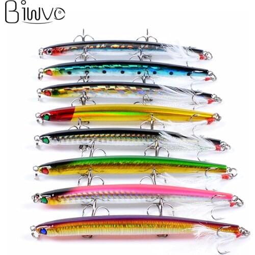 BIWVO 11CM Minnow Hard Lure With Triple Hook Sea Swimbait Accessories Artificial Spinner Bait Goods For Fishing