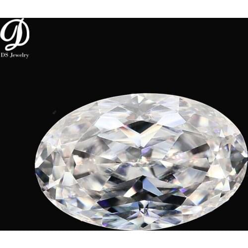 Top Quality D White Color Oval Crushed Ice Cut Moissanites Loose Stone For Jewelry