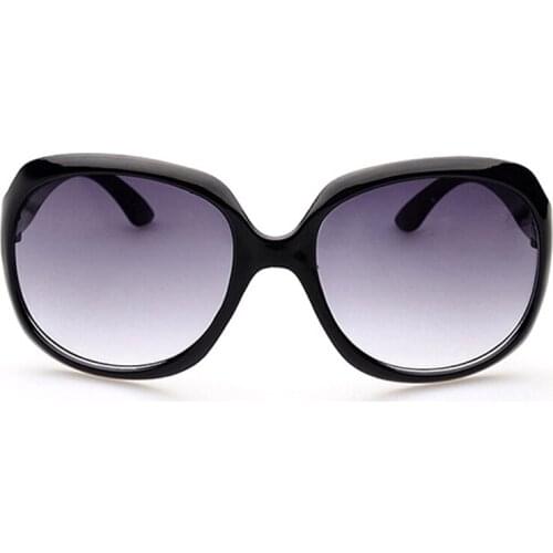 Women Ladies Sunglasses Big Round Eyeglasses Frame Classic Trend Fashion Sunglass AC Lens UV400 Sun Glasses 009