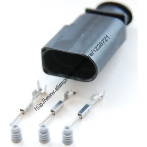 10kits/lot 3 PIN PLUG 1J0973803 Sealed JPT Wire Connector for VOLKSWAGEN Skoda Passat VAG REAR BUMPER SIDE LIGHT WIRING HARNESS