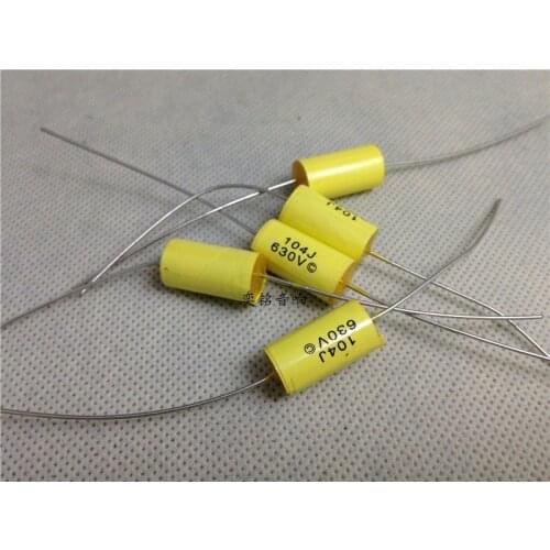 100% New and original 630V 104 0.1uf The axial capacity