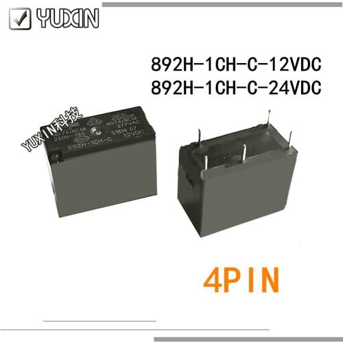 5PCS/LOT 100%Original&New Relay 892H-1CH-C 892H-1CH-C-12VDC 892H-1CH-C-24VDC 892H 1CH C 12V 24V 5PIN 7A