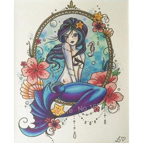 5D Diamond Mosaic painting diamond Mermaid Cross Stitch kit Rhinestone Decor Painting Icon DIY Diamond Embroidery art