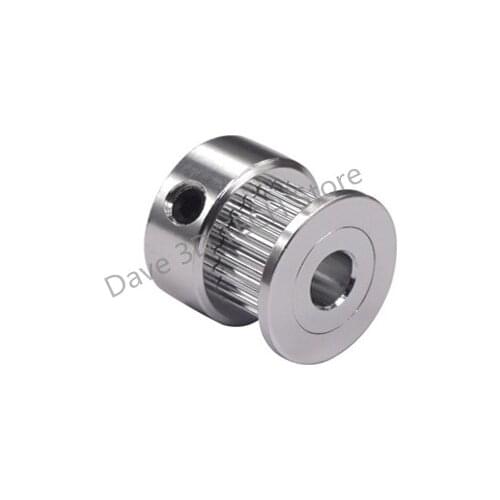 6pcs 3D Printer Accessories GT2 Timing Pulley 20Teeth Gear Bore 6.35mm / 8mm / 5mm belt Width 10mm Aluminium alloy