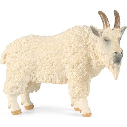 White Goat Animal Model Action Figure Sheep Animal Action Figures Collection PVC Children Cognitive Toy