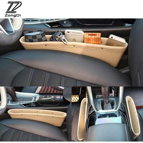 ZD 1pcs For Hyundai Tucson 2017 Solaris ix35 i30 Suzuki Swift Mitsubish ASX Mazda 3 6 Car Seat Pocket Gap Box Covers Accessories
