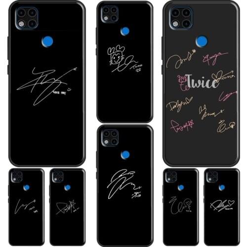 Twice Signature Phone Case For Xiaomi Redmi Note 10 Pro 8T 9S 8 9 Pro Cover For Redmi 9 9T 9A 9C 7A 8A K40
