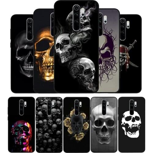 Horror Skull Phone Case For Xiaomi Redmi note 9 8 7 6 5 4 Pro S for redmi 4A 4X 5 Plus 5A 7A Cover