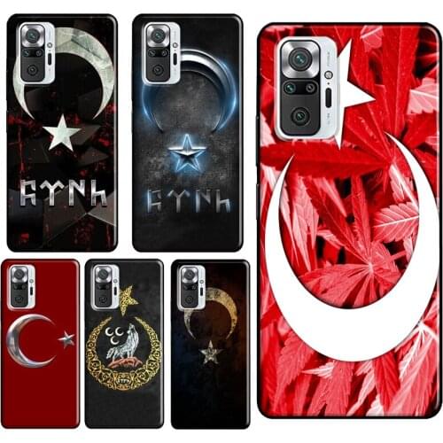 Republic Turkey Flag Case For Xiaomi Redmi Note 9 Pro 7 8 8T 9S Note 10 Pro Cover For Redmi 9 9T 9C 9A 8A 7A